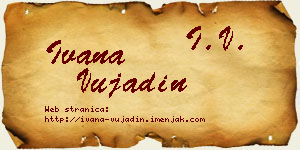 Ivana Vujadin vizit kartica